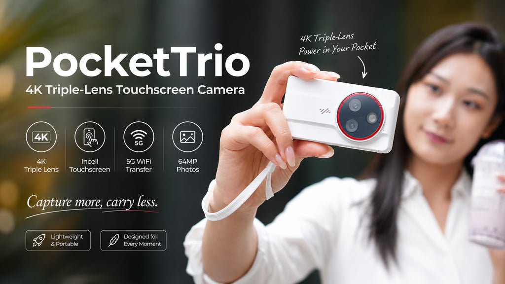 BackerOnline featured project: PocketTrio: 4K Triple-Lens Touchscreen Camera