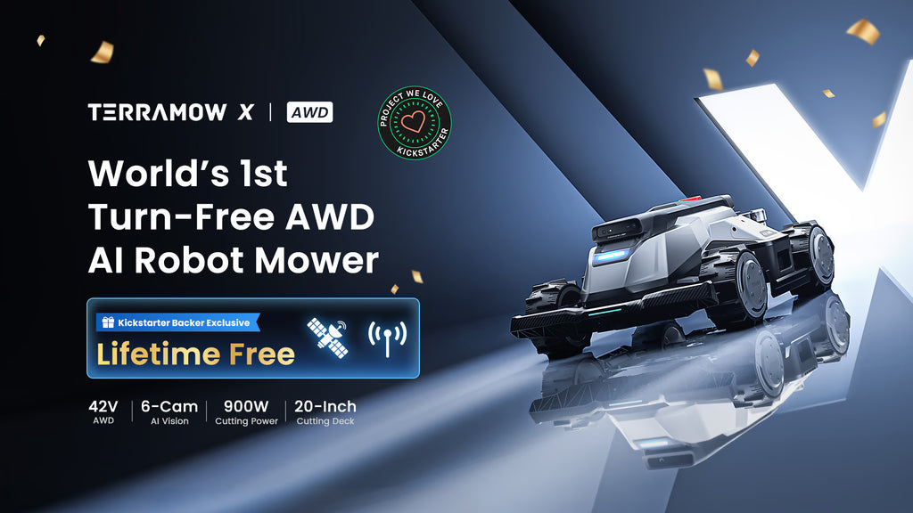 TerraMow X AWD | World’s 1st Turn-Free AWD AI Robot Mower