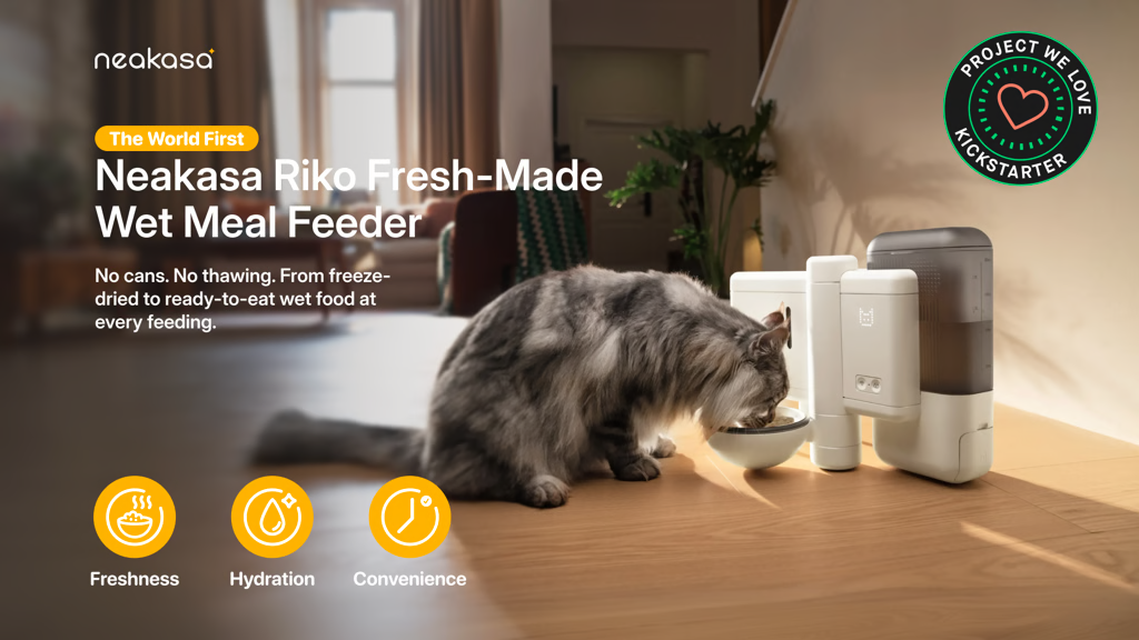BackerOnline featured project: Neakasa Riko Fresh-Made Wet Meal Feeder